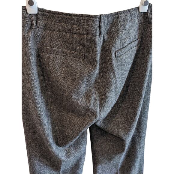 Eddie Bauer Wool Blakely Fit Herringbone Straight Leg Trousers Size 8 - Picture 4 of 6